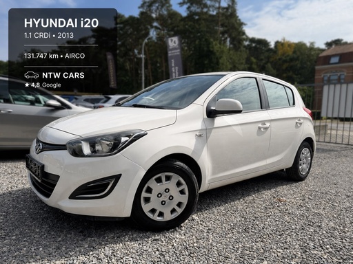 Hyundai i20 CRDi 1.2D EURO5 '13 + 12M GARANTIE